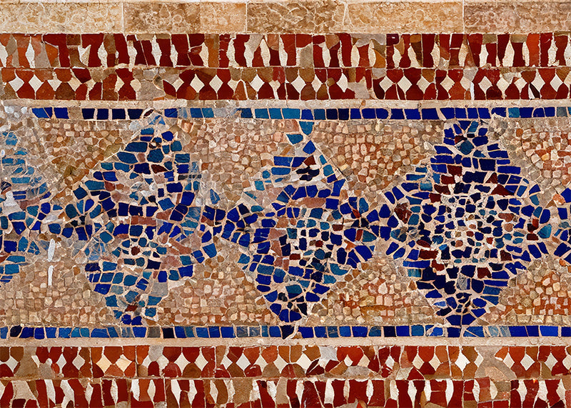 Herdabdeckplatte - Dunkles marokkanisches Mosaik